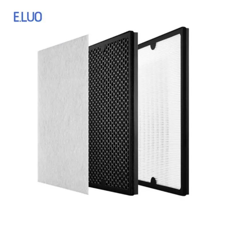 3pcs/SET výmena za Philips 4123 Vhodné AC4002/4012 Filter čističa vzduchu 4124+4123 Aktívny aktívny prvok filtra HEPA HEPA
