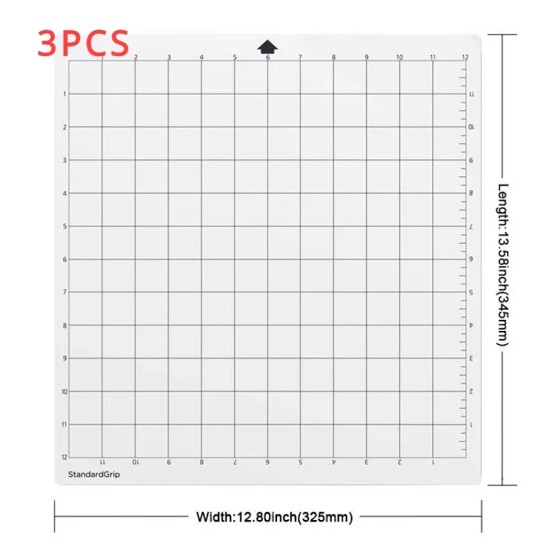 3pcs StandardGrip Cutting Mat pre siluety portrét 4/3/2/1 (veľkosti: 12inx12in) prenosné náhradné portréty siluety strih