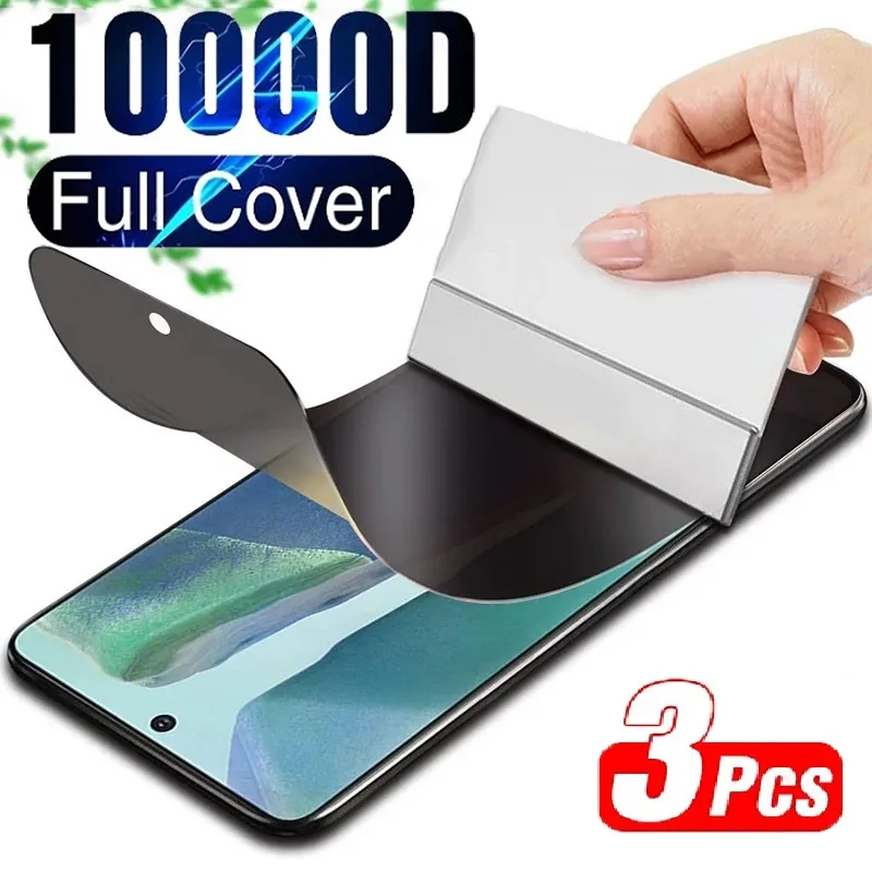 3pcs súkromie Hydrogel Film pre Xiaomi POCO F3 M3 M4 11T 10TPRO Chrániče obrazovky Redmi Note 11 10 9 8 Pro 9S 10S 9T 8T 9A 9C