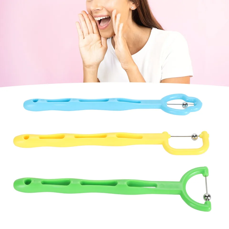 3pcs Tip Tip Tip Cvičenie Sada Zlepšiť prehltnutie jazyka Trow Hrot Cvičenie Lateralizácia Zdvíhanie pre neúplnú výslovnosť