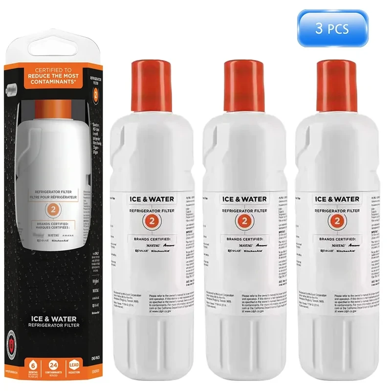 3pcs/šarža Vymeňte EDR1RXD2 chladničkový vodný filter pre filter 2 kompatibilný s W10413645A W10413645 Filter2 469082 469903
