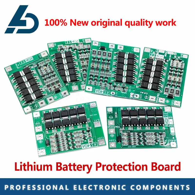 3S/4S 40A 60A Li-Ion Litium Litium nabíjačka na nabíjačke 18650 BMS pre vŕtací motor