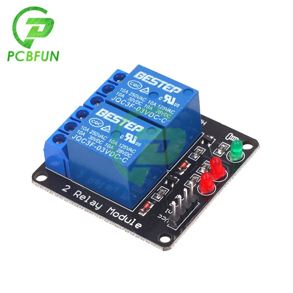 3V 3,3V 1/2 kanála reléového modulu Nízka úroveň spúšťača s výstupom relé 1/2 cesty pre reléový modul pre Arduino