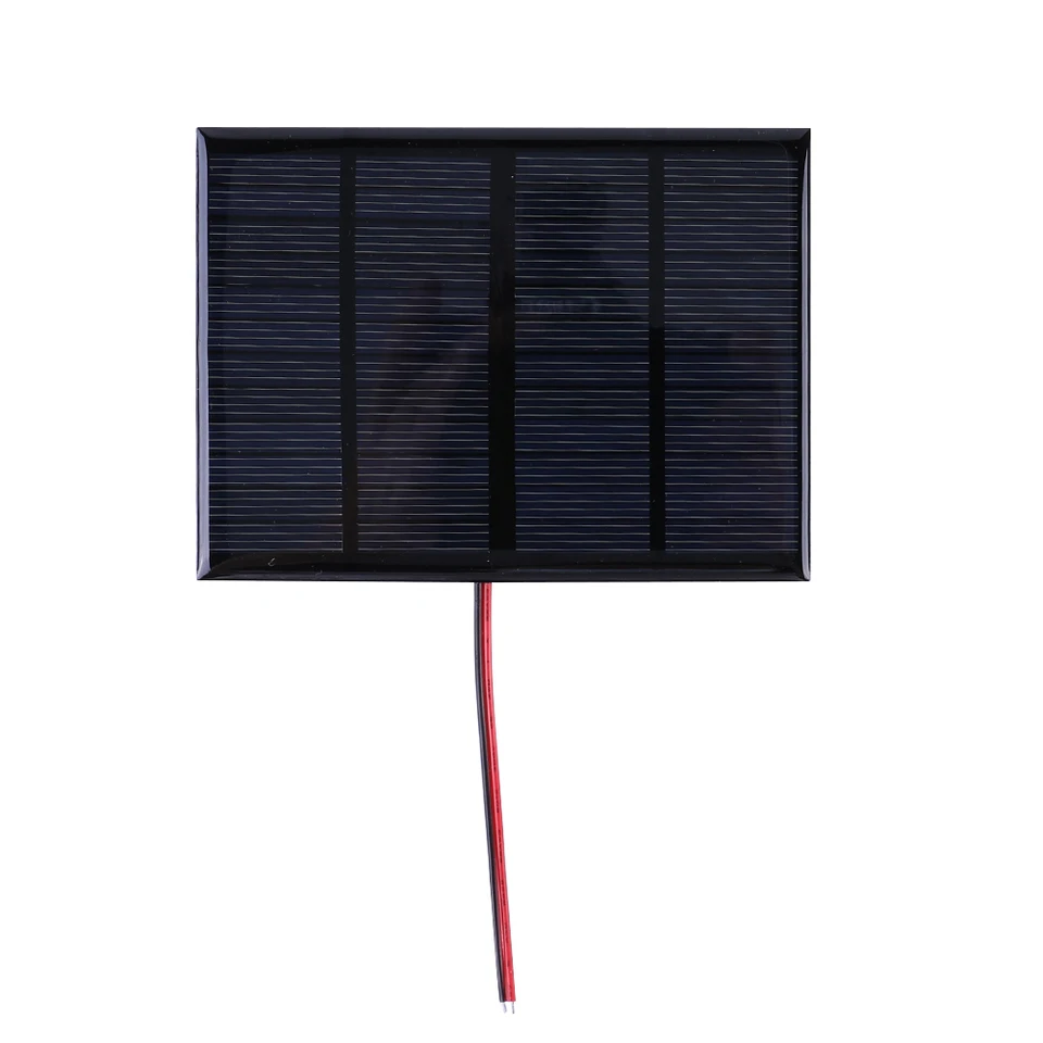 3W 12V Prenosný solárny panel 0-125MA Solárny nabíjací panel DIY Polysilicon Solar Epoxy Cell nabíjačka pre 9-12V batériu/mobilný telefón