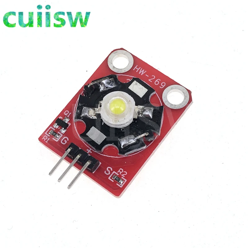 3W modul s vysokým výkonom LED s podvozkom PCB pre Arduino STM32 AVR