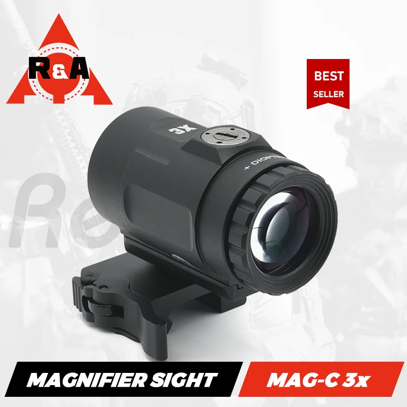 3x lupič MAG-C pre MRO-HD 1x25 reflexový štýl červeného bodu Flip-to-strana Mount