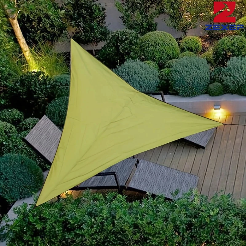 3x3x3m skladací vodotesný trojuholník slnečný tieň plachty plachty pre outdoorové aktivity záhradné markízy kemping kemping
