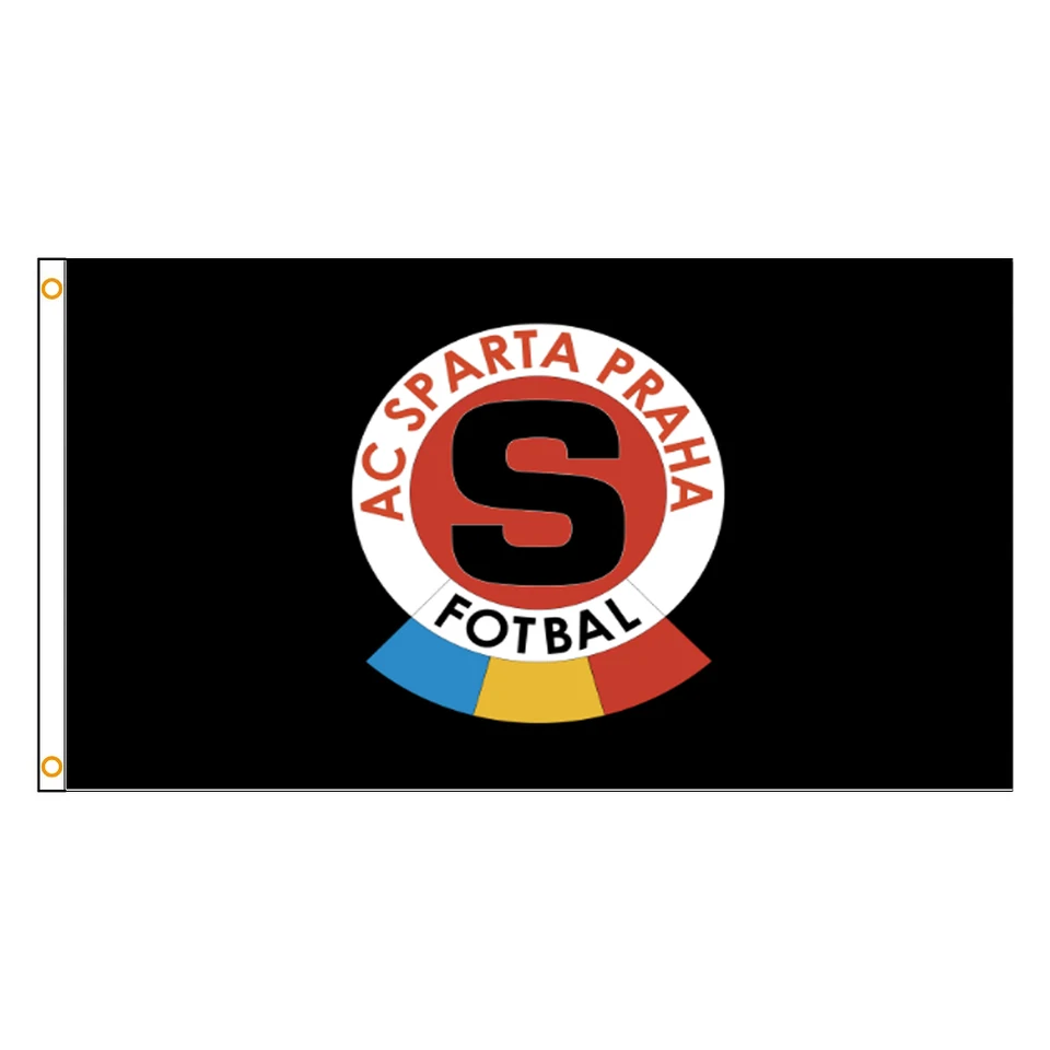 3x5 stôp 90x150cm ac letná fitness Česká republika Sparta Praha Club Club Camiseta Iron Fans Vlaj