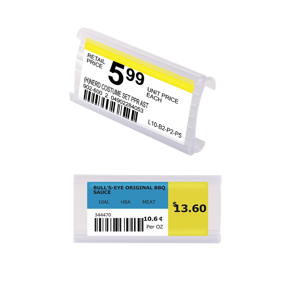 3x7cm drôtený polica kanála C Arc Lader Strip Efektívny spôsob, ako obsahovať ceny, štítky UPC a ďalšie informácie