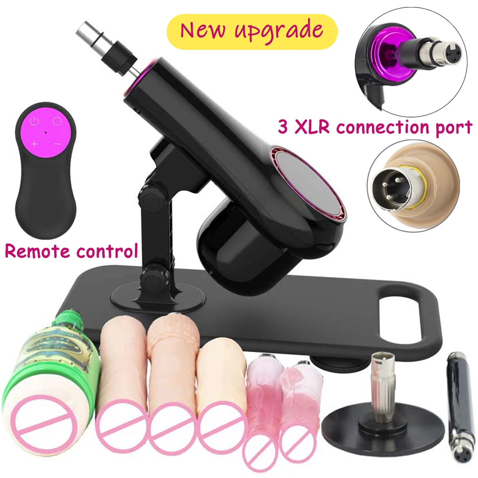 3xlr Classic Sex Machine Dildo zástrčky Uhol nastaviteľné predlžovacie prúty Men Masturbácia Anal