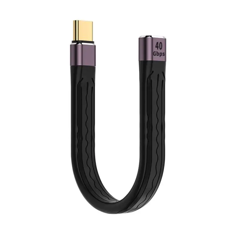 4,0 Gen3 40 Gbps Thunderbolt 3 Data Sync SSD kábel PD 240W 5A Rýchle nabíjanie USB C na zadanie C 8K@60 Hz USB-C pre MacBook