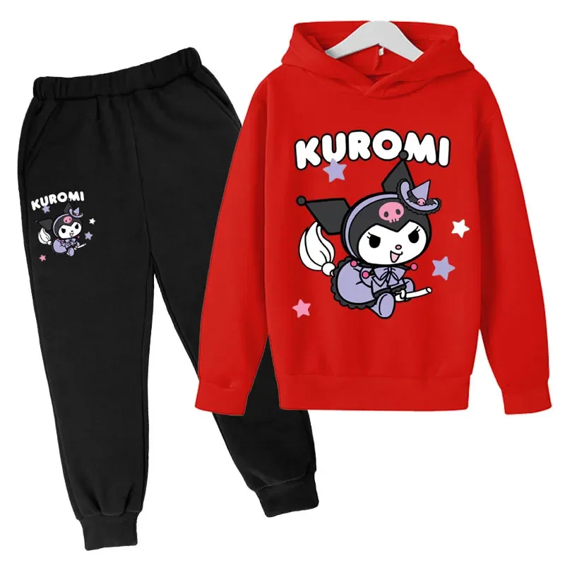 4-14 y mikina pre dievčatá malý diabol 2 kus pullover+nohavičkový oblek pre deti melódia harajuku tops tops koreanské ležérne oblečenie pre