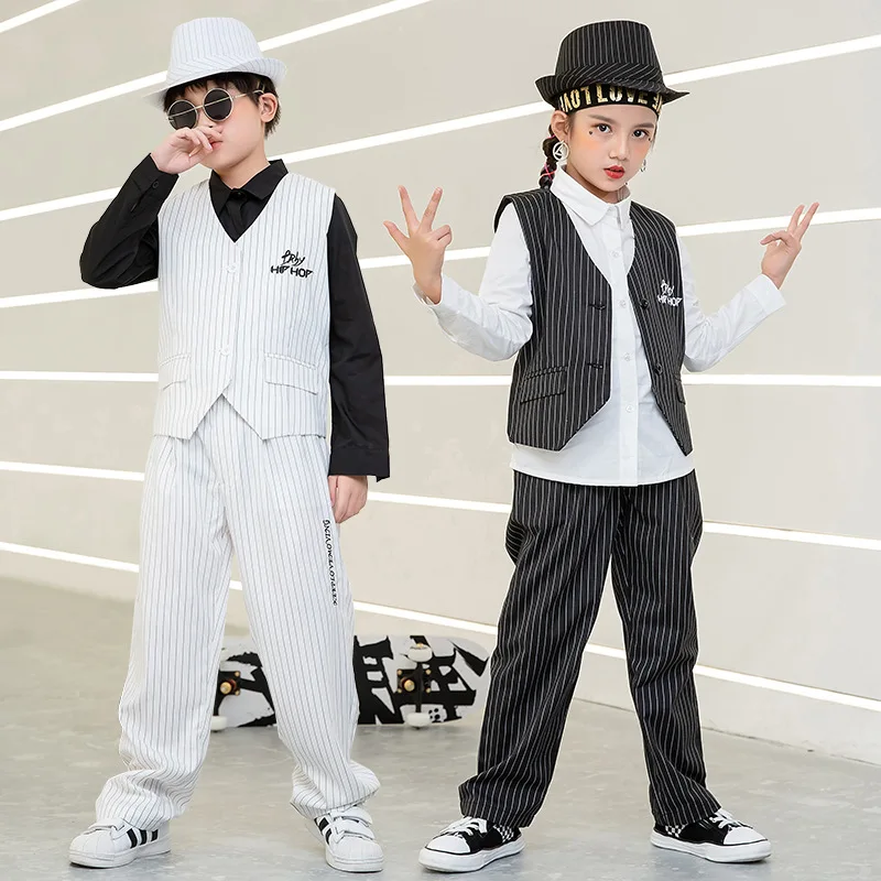 4-16 rokov staré detské oblečenie Detské obleky vyhovujú hip hopu obleky hip hop outfity pre chlapcov jazzové oblečenie pre dievčatá