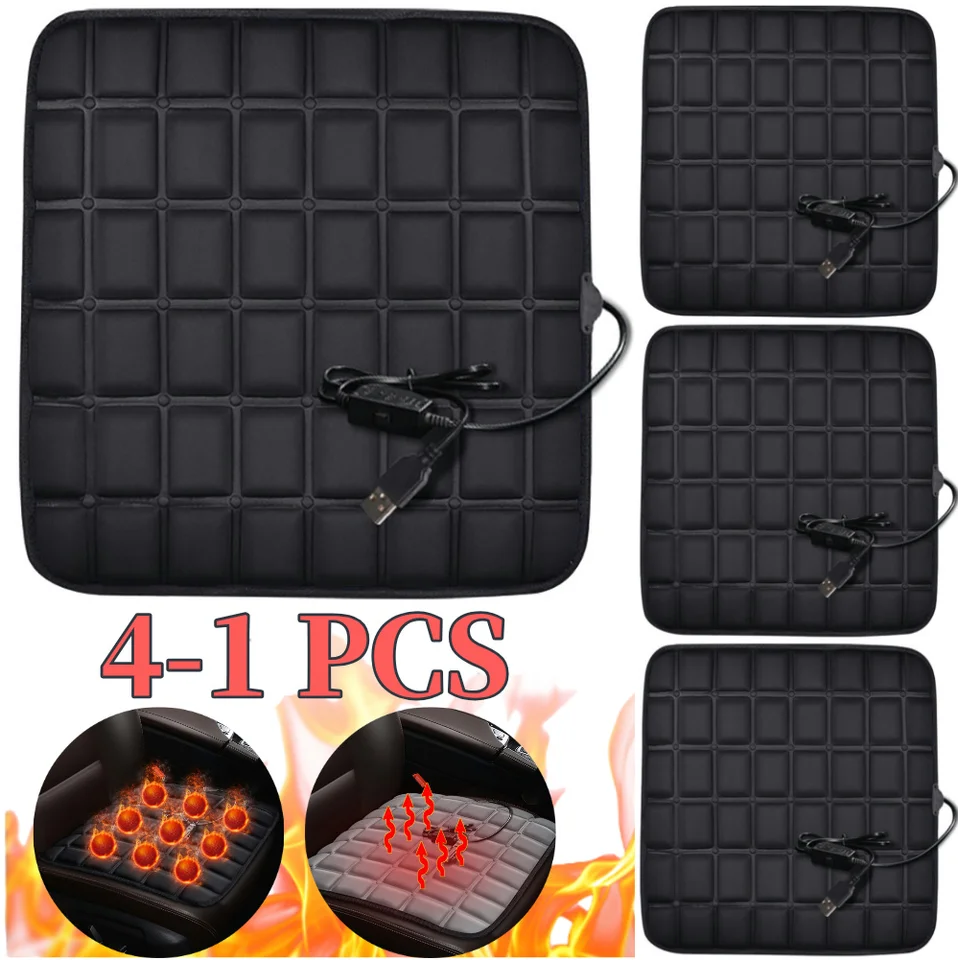 4-1pcs vyhrievaný kryt autosedačky Non smyie