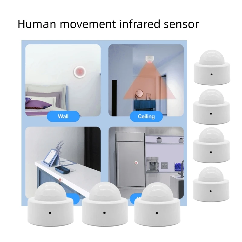 4/2/1 PCS Tenky Tuya Zigbee Smart PIR Detector Detector Detector Human Body Infračervený senzor Anti krádež TUYA App diaľkové ovládanie inteligentný život