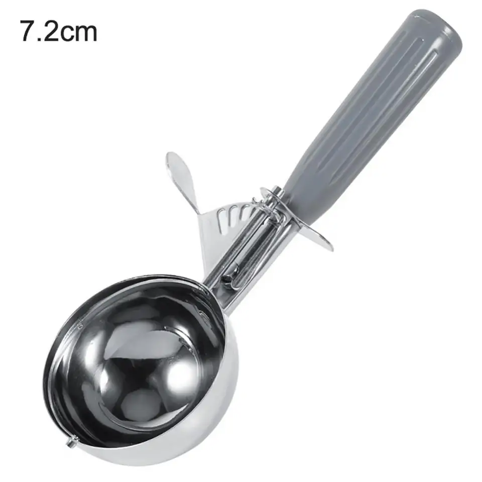 4,2-8 cm z nehrdzavejúcej ocele zmrzlinová lopta lopta na kopček ovocná kaša digger s plastovou rukoväť