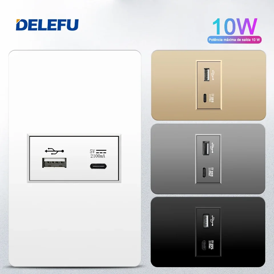 4*2 Universal PC panel 10W Single tpye C USB Sklad