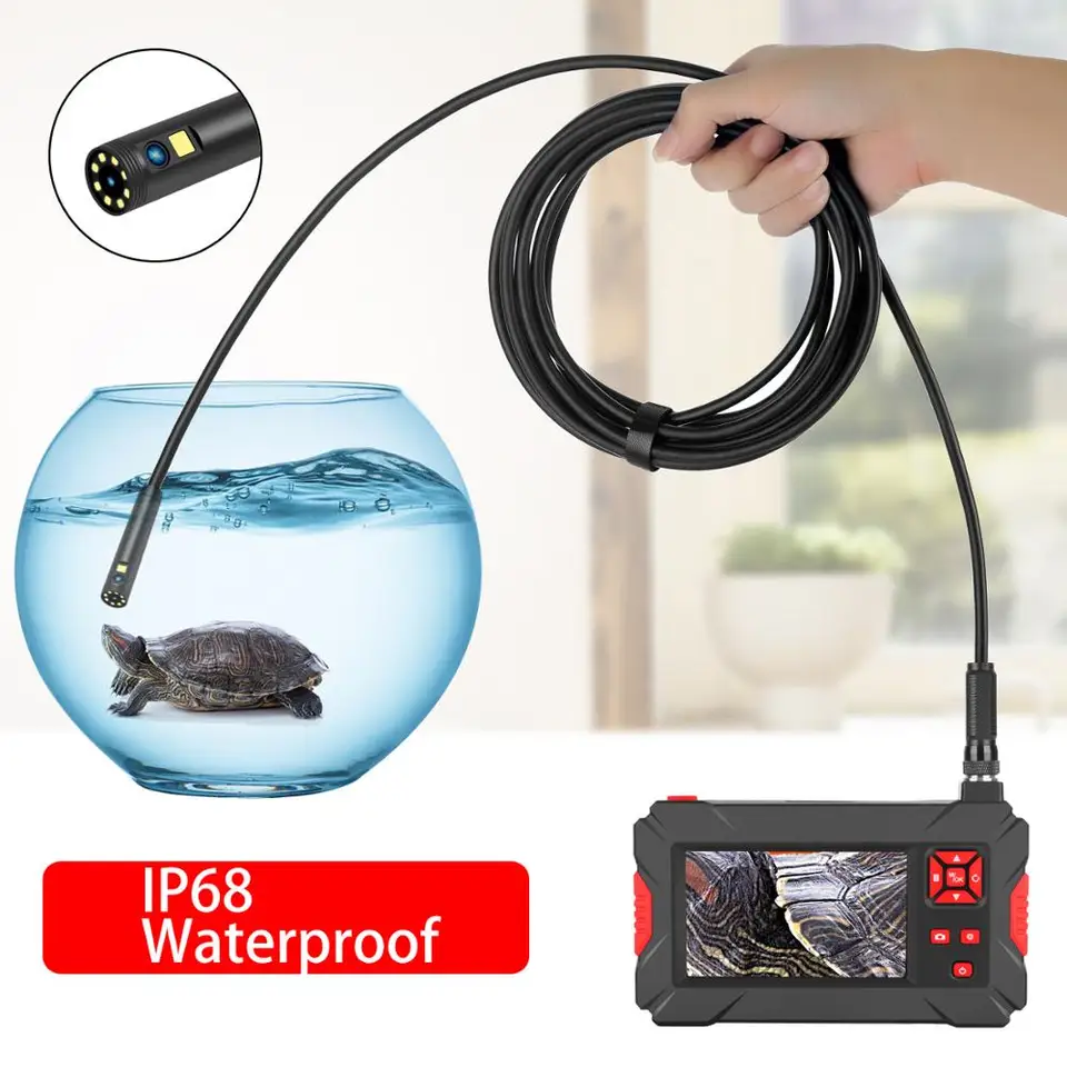 4,3 palca LCD monitor 1080p Dual šošovky bezdrôtové WiFi endoskop Inšpekcia BORESCOP Dvojitá kamera Otoskopový mikroskop