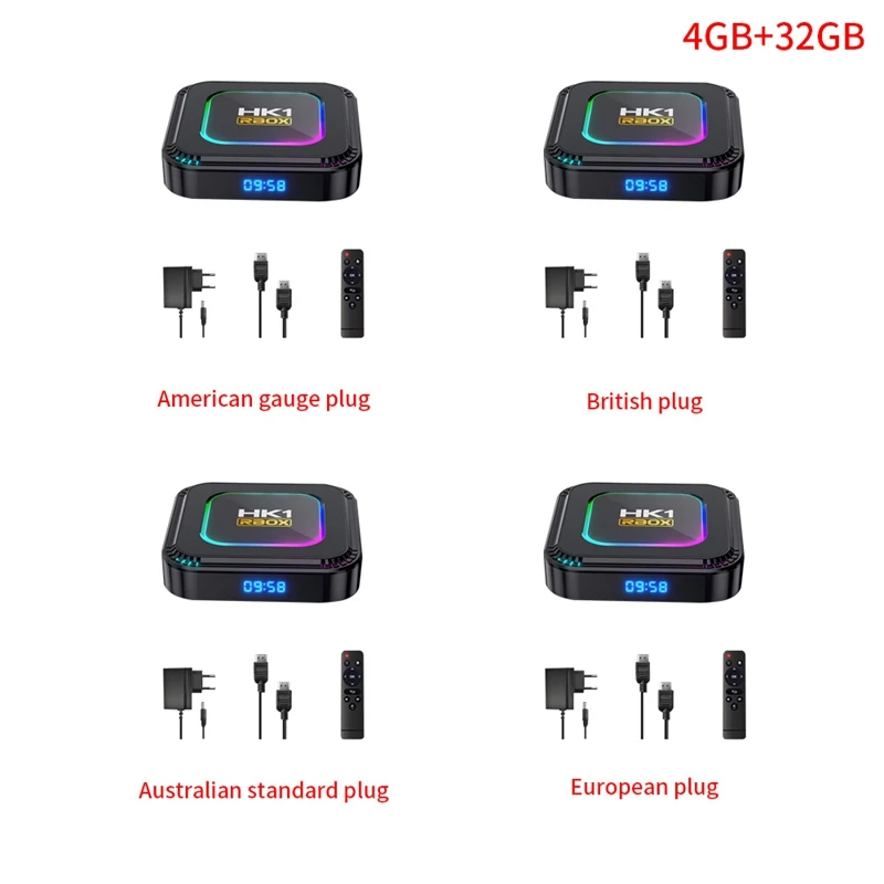 4+32G SMART TV Box Android 13 RK3528 HDR10 8K RGB Light BT 5.0