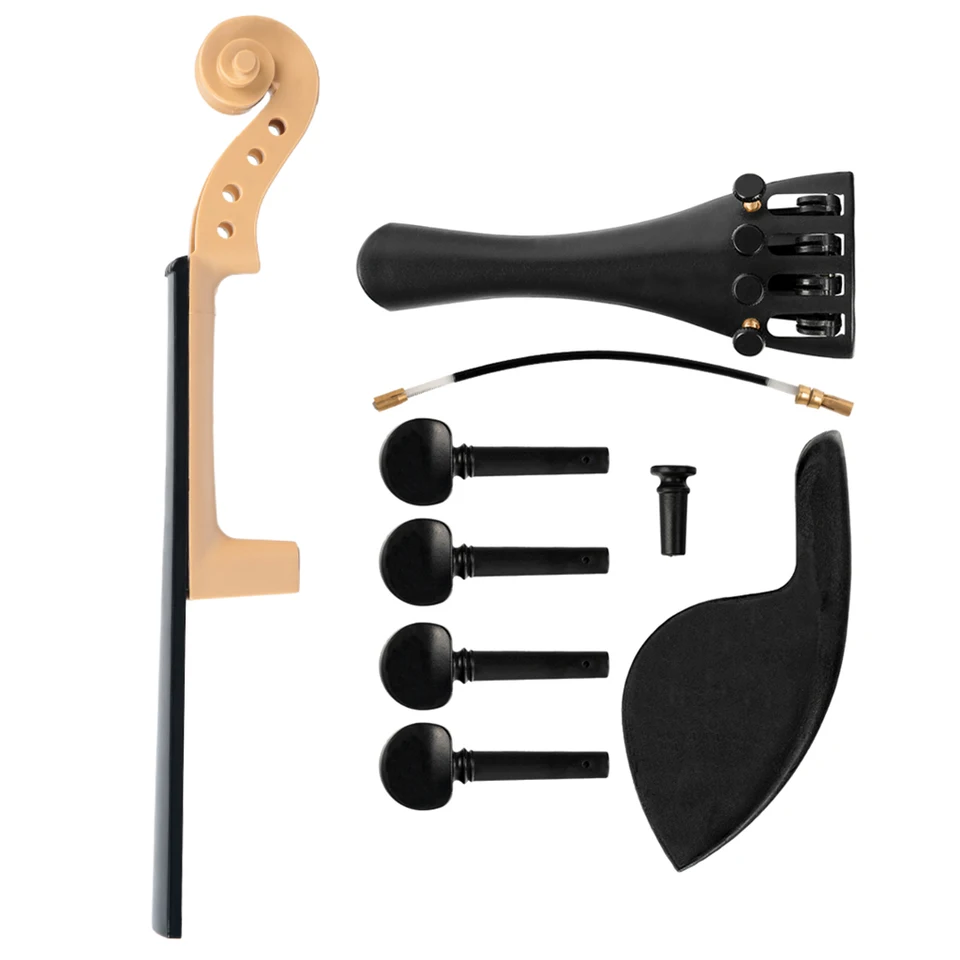 4/4 3/4 1/2 1/4 Časti husle husle pre domácich majstrov huslia Luthier Brilid Wood Fiddle krk prstový prsník pegs pegs plast