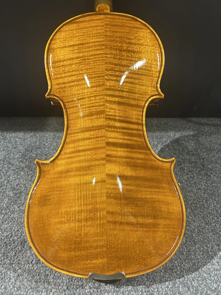 4/4 Tiger Flambed Husle Back 4/4 바이올린 كمان 4/4