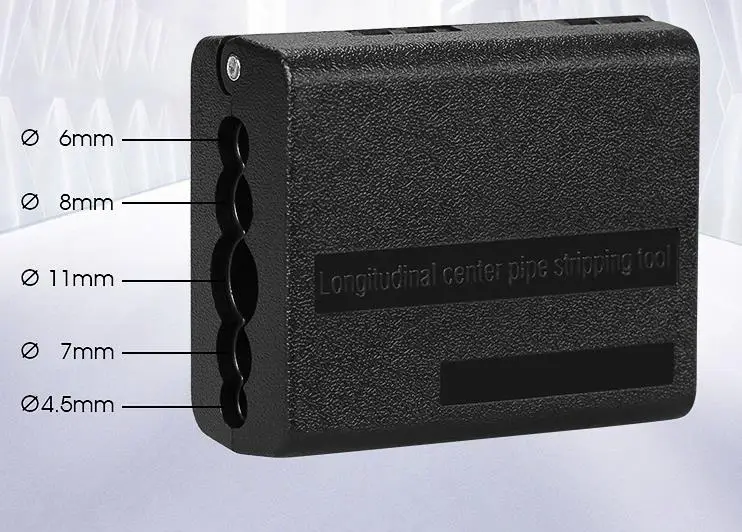 4,5-11 mm optický kábel Ribboncentrálne zväzky Pozdĺžny striptérsky kábel Bundle Nôž Nôž Optické vlákno Loose trubica Stripper