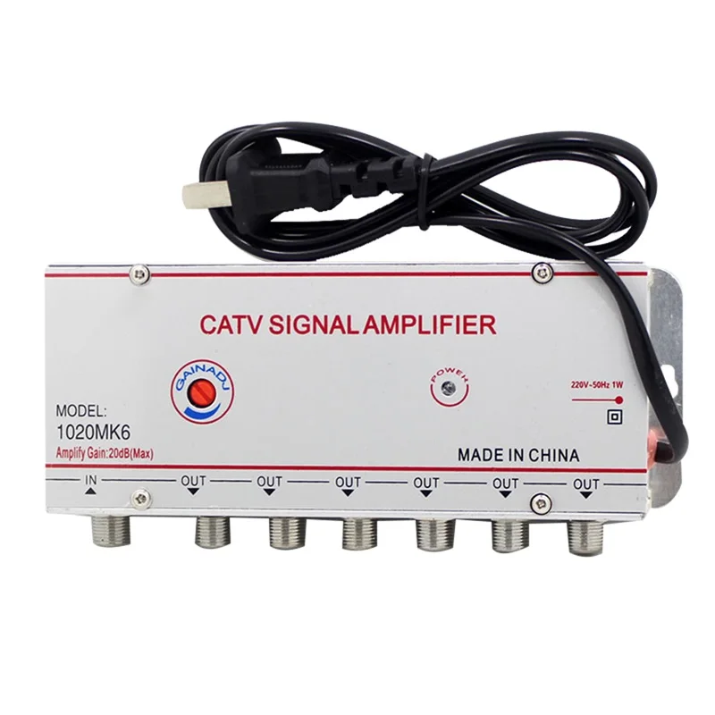 4/6/8 Cesta 20 dB Digitálna televízna anténa CATV TV Box Signálna anténa pre digitálny televízny signál Splitter Splitter US EU Plug 220V