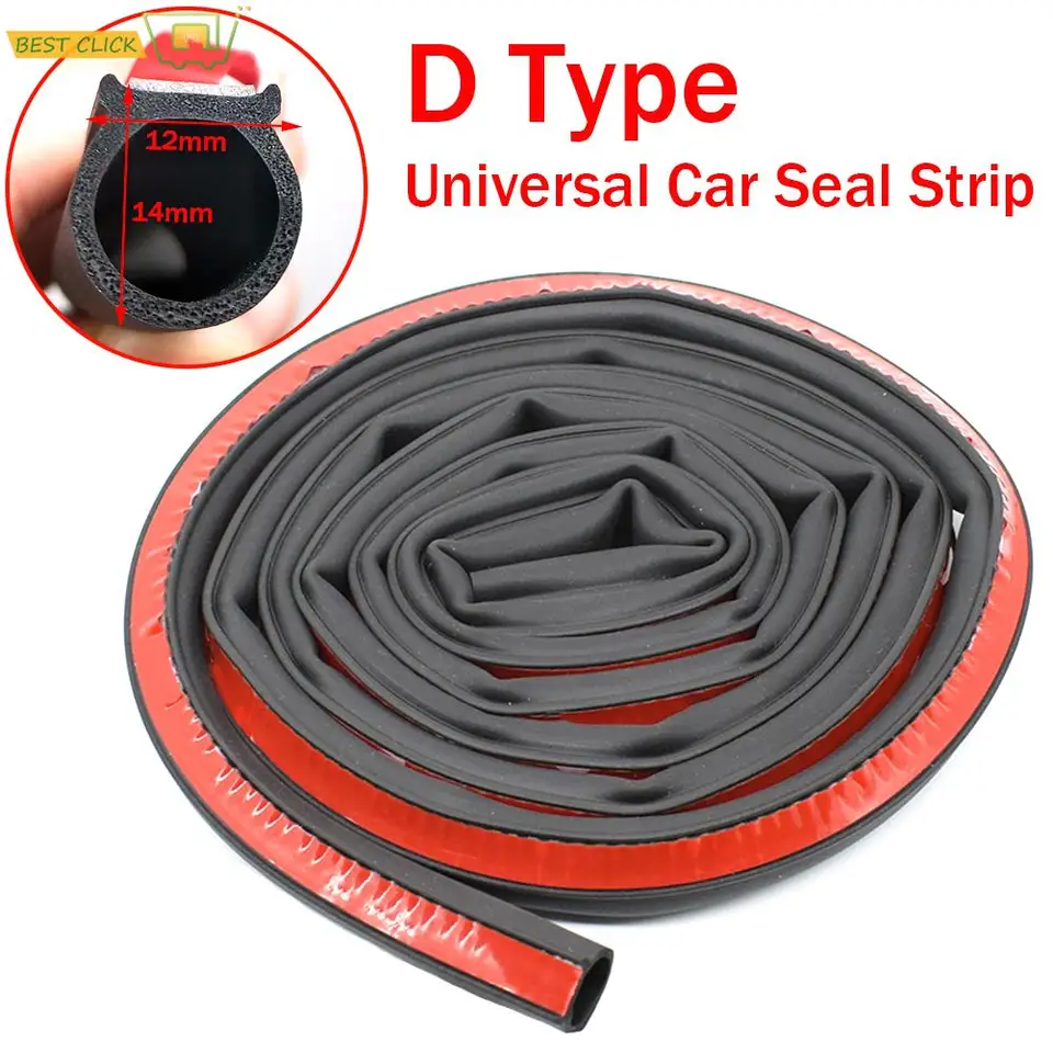 4/6 m gumové tesnenie Strip Strip Big D Typ Dvere Strip Strip Strip Univerzálny hluk Izolácia EPDM GUMA GUBBER Vodotesné tesnenia Protect