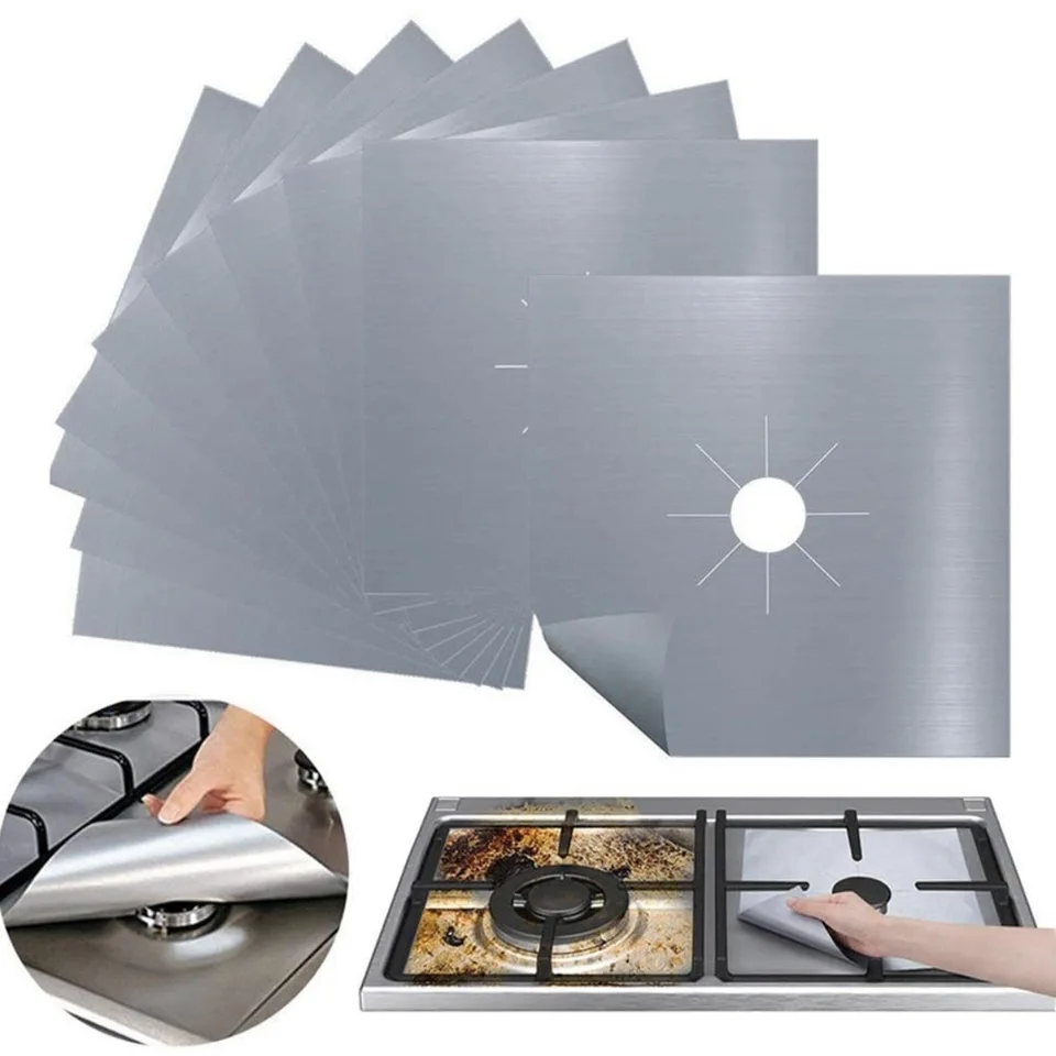 4/8ks kachle Chránič krytu vložky vložka Plynové kachle Protect Plynový sporák Stovettop Protect Ochranca kuchynka Kuchár
