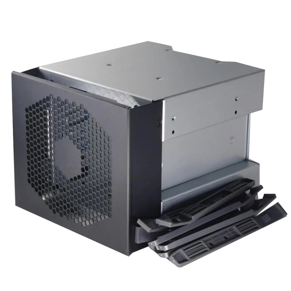 4-bay Veľká kapacita HDD HADD klietkový stojan 5 palcov 3 x optické pohonné polia na 3,5 palca SAS SATA TRAY DIVE CADDY