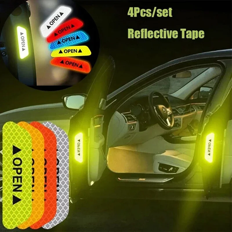 4 -dielne reflexné prúžky automobilov Výstražné nálepky pre Ladu Granda Vesta Kalina prioru Niva Xray Largus Opel Astra Hgj Zafira