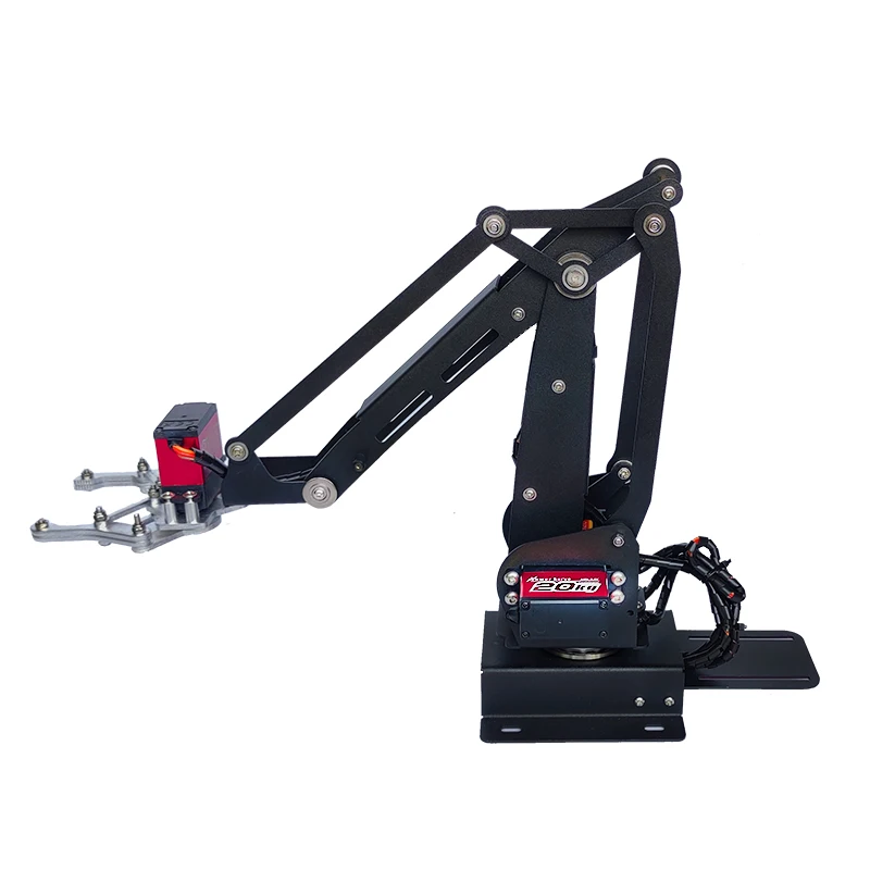 4 DOF Robot Arm s kovovou rotujúcou základňou pre Arduino Robot DIY Manipulátor Claw Uno/ESP32 Programovateľné projekty robotického ramena