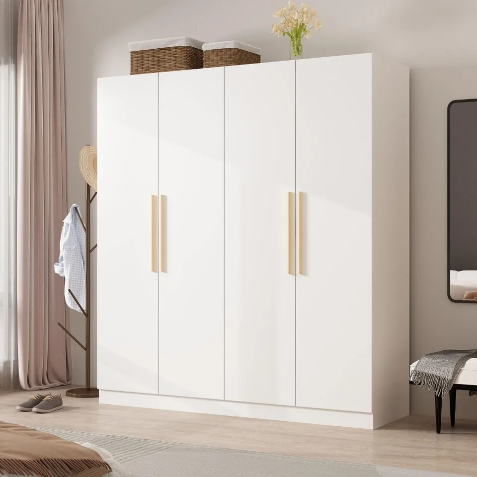 4 dvere šatníkové armoires a šatníky s úložným priestorom Armoire šatník