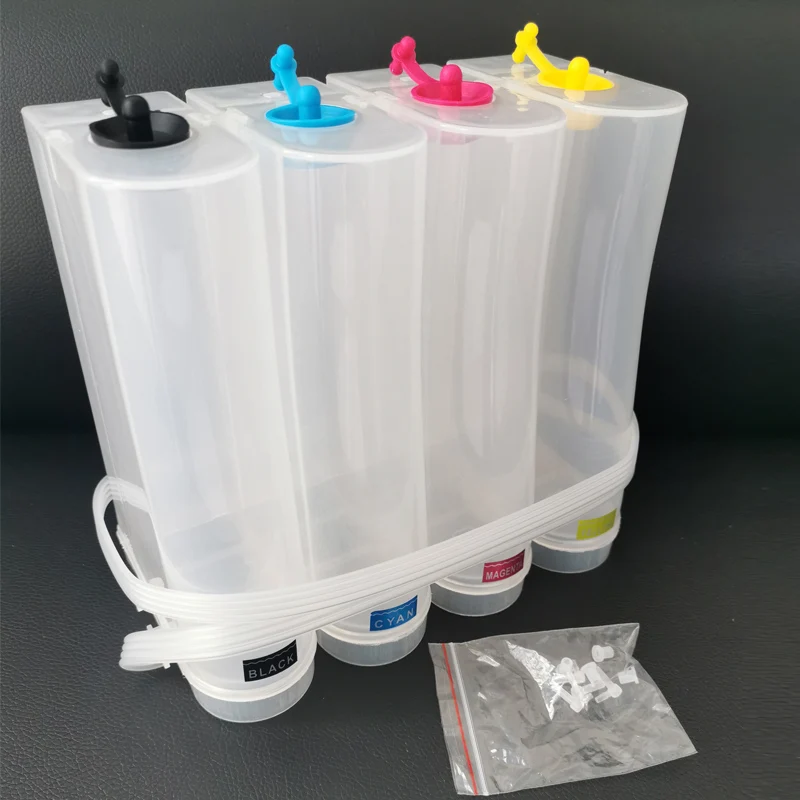 4 Farba 500 ml objemovej atramentovej nádrže DIY Kit Universal CISS fľaša puzdro pre tlačiareň Canon HP Epson Brother Brother