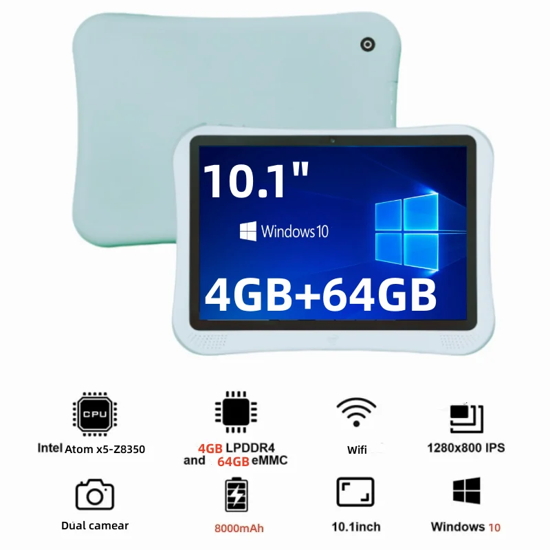 4 GB RAM 64 GB ROM Windows 10 Tablet 10,1 palca 64-bit X5-Z8350 Quad Core Dual CAMEAR 8000MAH HDMI kompatibilný 1280*800 IPS