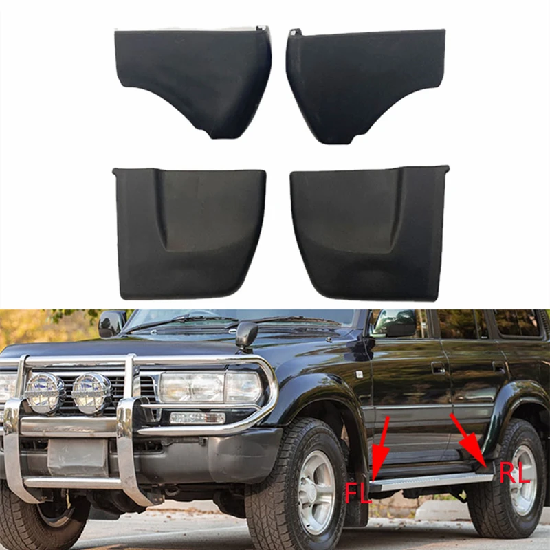 4 ks dvere Krokové kroky Plate Foot Pedál ORIC ORIC ORIC PRE TOYOTA Land Cruiser LC80 1990-1997