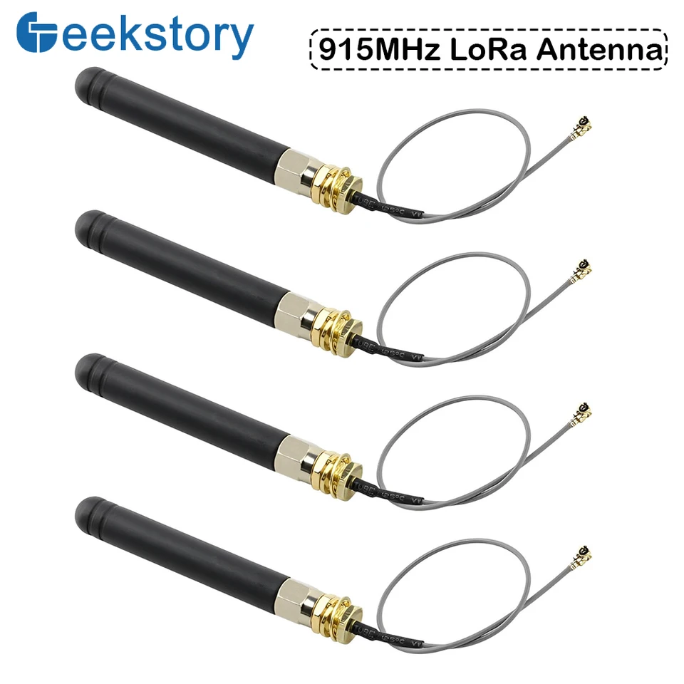 4 ks LORA anténa 915MHz 2DBI s U.FL ipex do konektora SMA pre LORA Board ESP32 LORA32U4 II WIFI LORA32 15 cm