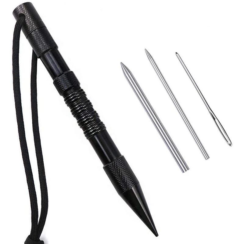 4 ks Marlin Spike s šnurovacími ihlami/FIDS pre paracord alebo koženú prácu Paracord Fid Set Paracord Stitching ihly