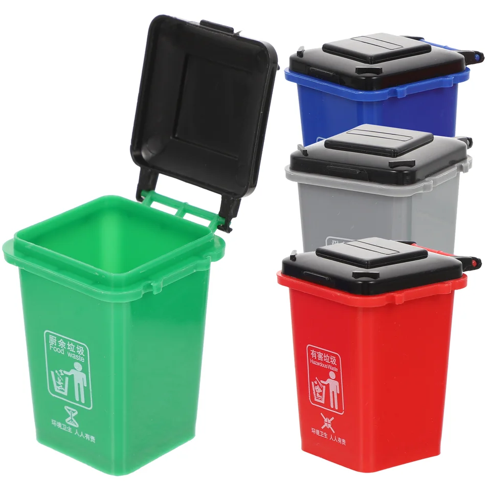 4 ks Mini Trash TRASK MALÝ DOM DOMOVÝCH NÁHODNÉHO MODEL MODEL DETI KLASIFIKATION CLASSIFIKÁCIA Hračka