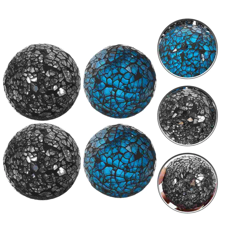 4 ks Mozaické guľové dekoratívne gule Vázy misa zlatý stolový ornament Domáce doplnky gule Globe