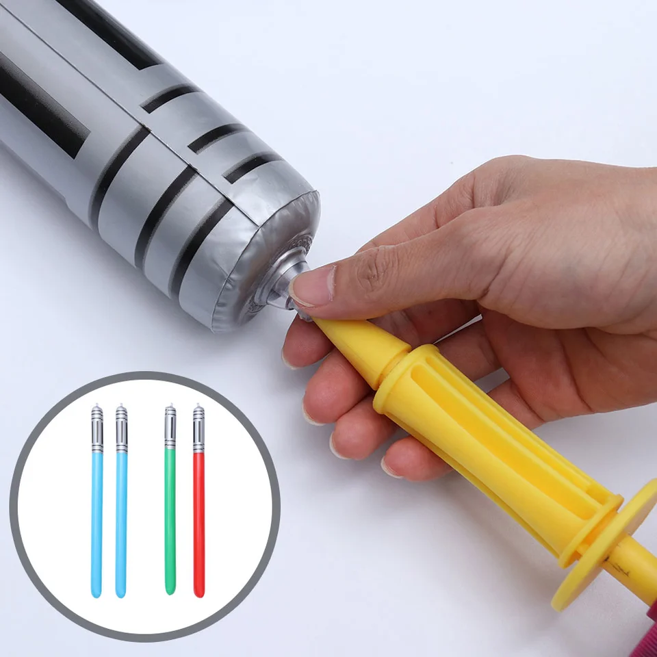 4 ks PVC nafukovacie svetelné hračky Pirát Party Playthings Baby Plast meč