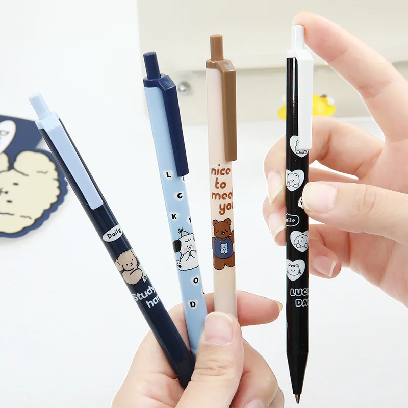 4 ks/šarža 0,5 mm kawaii Štúdium šteňa tvrdé mechanické ceruzky roztomilé školské kancelárske písanie zásob
