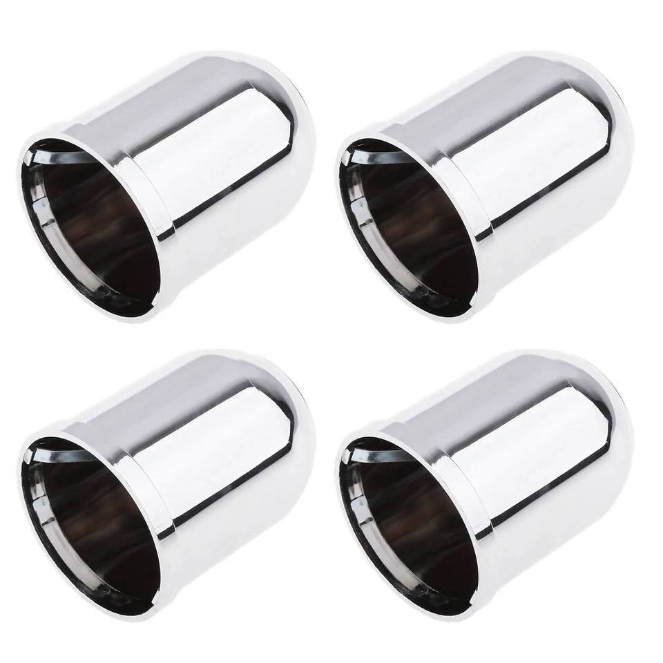 4 kusové vozidlo Trailer Caravan Tow Bar Ball Ochranný kryt 50 mm kryty chrómu