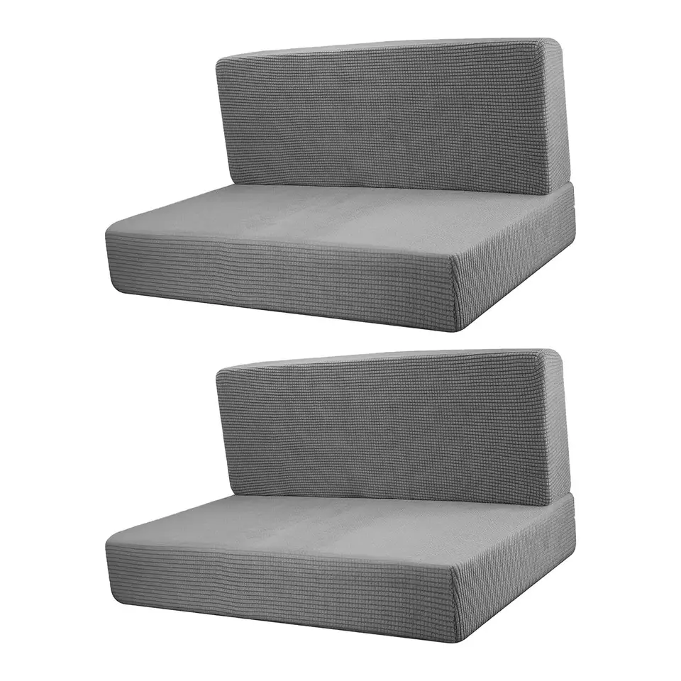 4 kusy Camper Cushion pokrýva pohodlie RV poťahy sedadiel pre prívesy, šedá