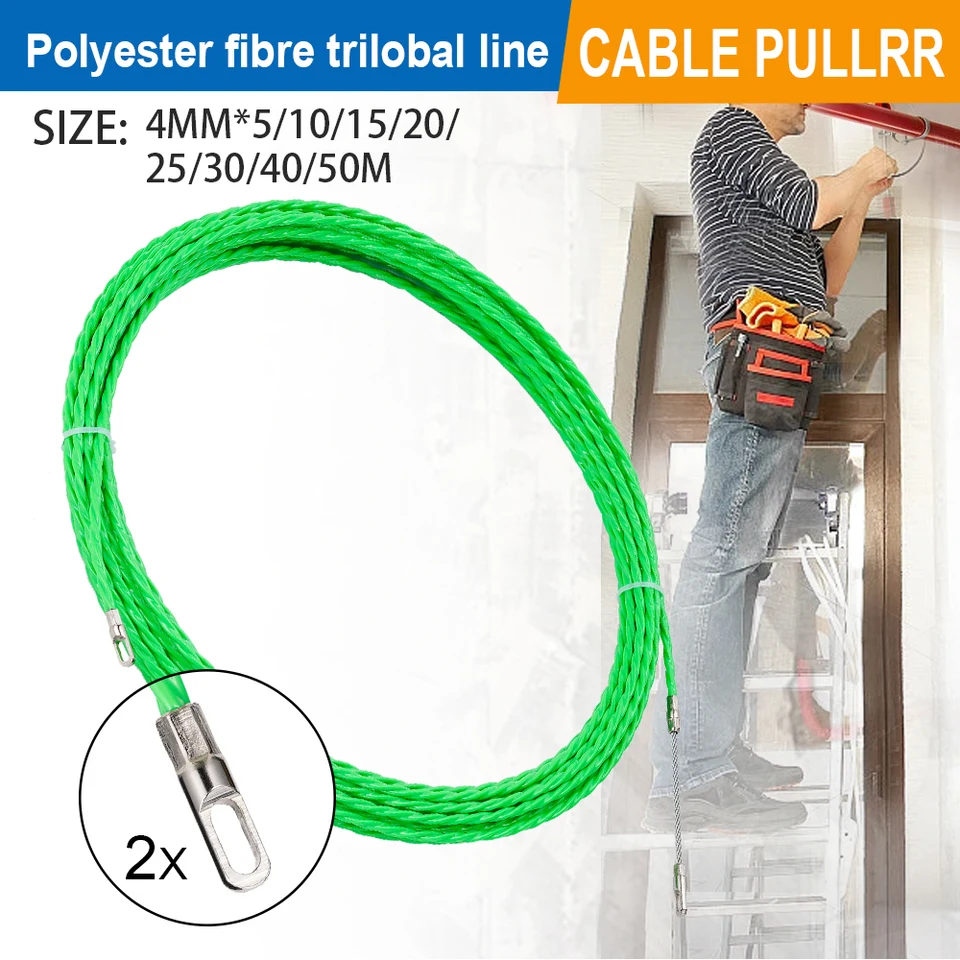 4 mm kábelový stlačený sťahovač laminát zo sklenených kanálikov Rydder rybolovná páska Elektrická nástenná kábel Sprievodca zariadením Zariadenie