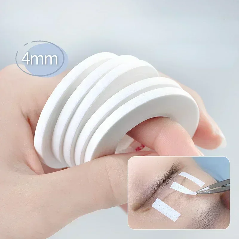 4 mm mihalnice Zdvíhacia páska Priedušná lekárska papierová páska predlžovanie mihalníc Lint biela páska Oko False Patch Rika