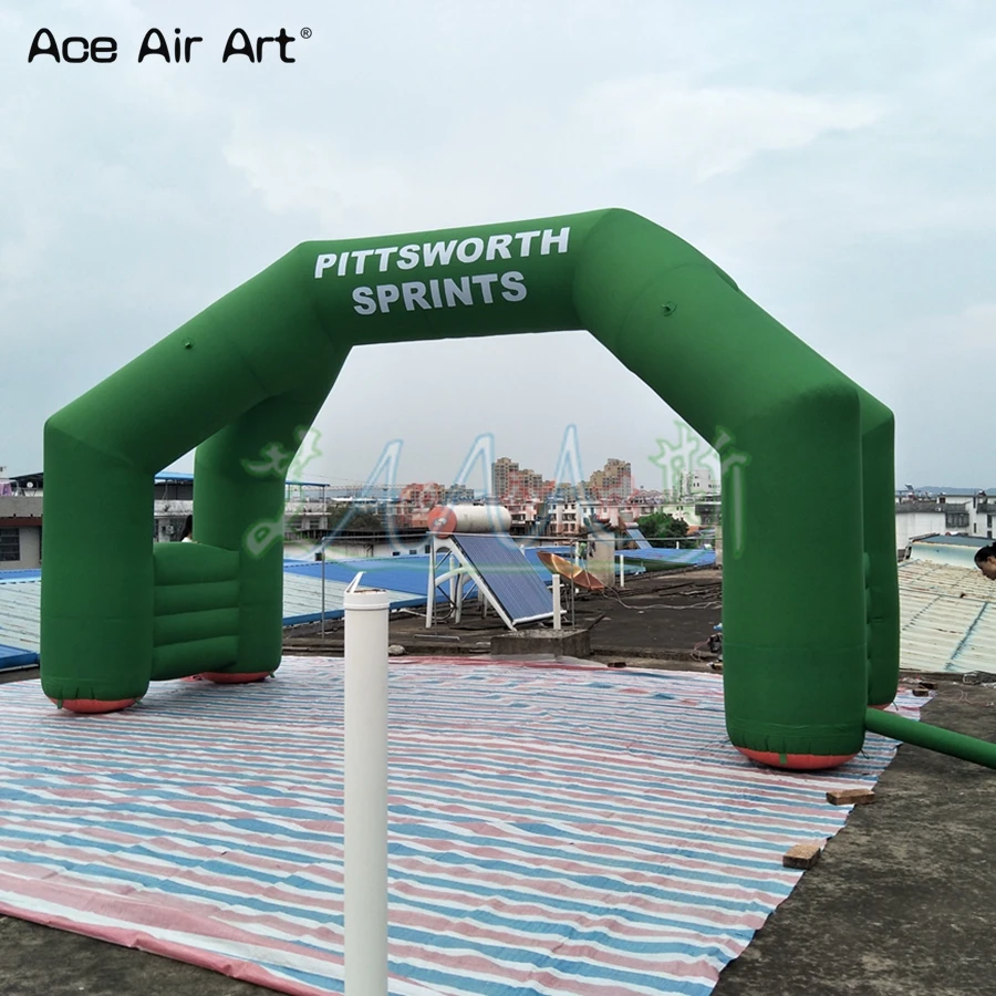 4 nohy voľne stojaci nafukovací štartovací riadok Archway reklama Arch Balloon Sport Entry