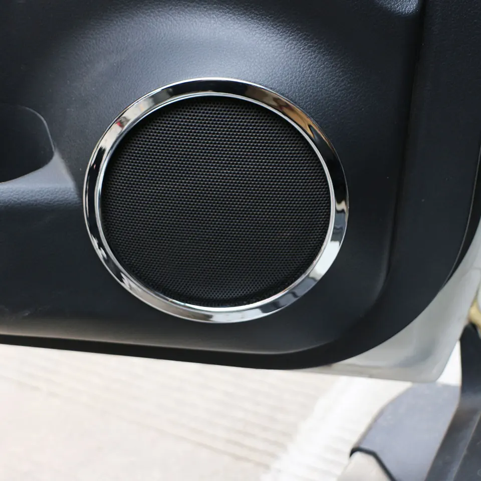 4 počítače ABS Chrome CAR DOOR DOOR AUDIO ZVUKOVÝ ZVUKOVÝ KRICKÝ KRICKÝ KRYT PRÍSLUŠENSTVO PRE NISSAN X-TRAIL X TRAIL T32 2014-2022