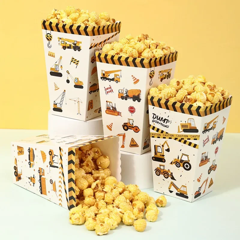 4 počítače Popcorn Box Kontajnery pre dodávky večierkov, francúzsky krabic