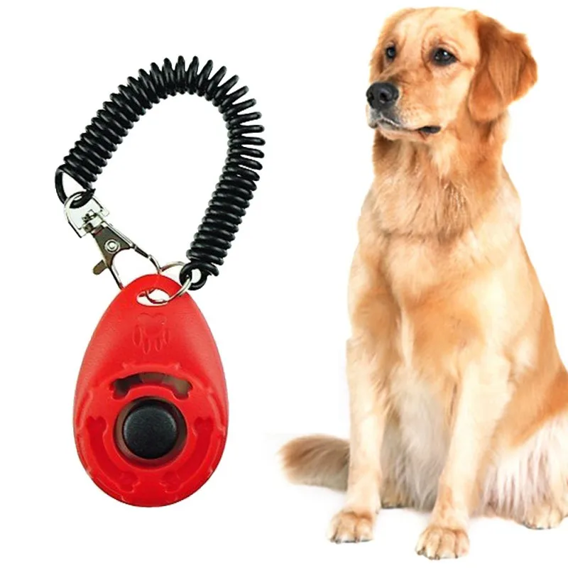 4 počítače pre psov Training Clicker s náramkom remienok na remienok na domáce zvieratá Set Pet Ellipse Cliper Training Tool